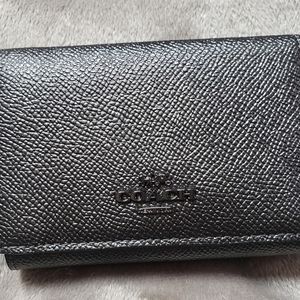 Coach Metallic Colorblock Small Flap Wallet